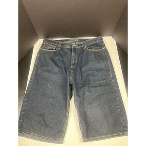 Coogi Denim Shorts Men's 38x14"Blue Aussie Union Jack Streetwear Hip Hop